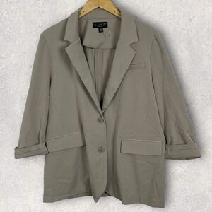Laundry Shelli‎ Segal Beige Tan Blazer Jacket Size XL 2022 Nordstrom Minimalist